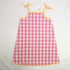 NWT Hanna Andersson Pillowcase Checked Dress 130